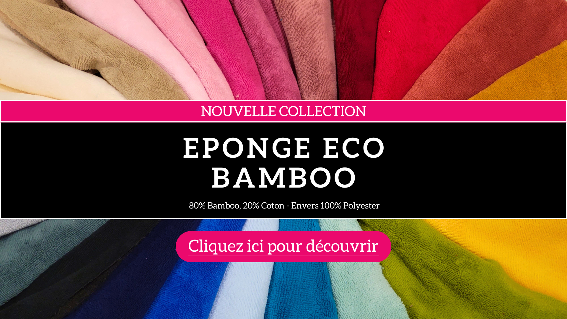 Pascal et Béatrix Tissus - Collection Eponge Bamboo